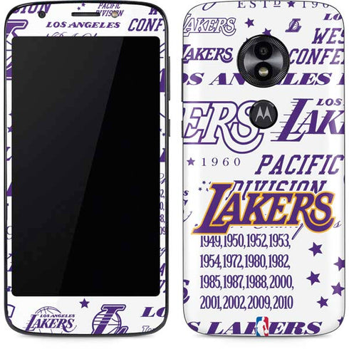 NBA LA Lakers Historic Blast Moto E5 Play Skin